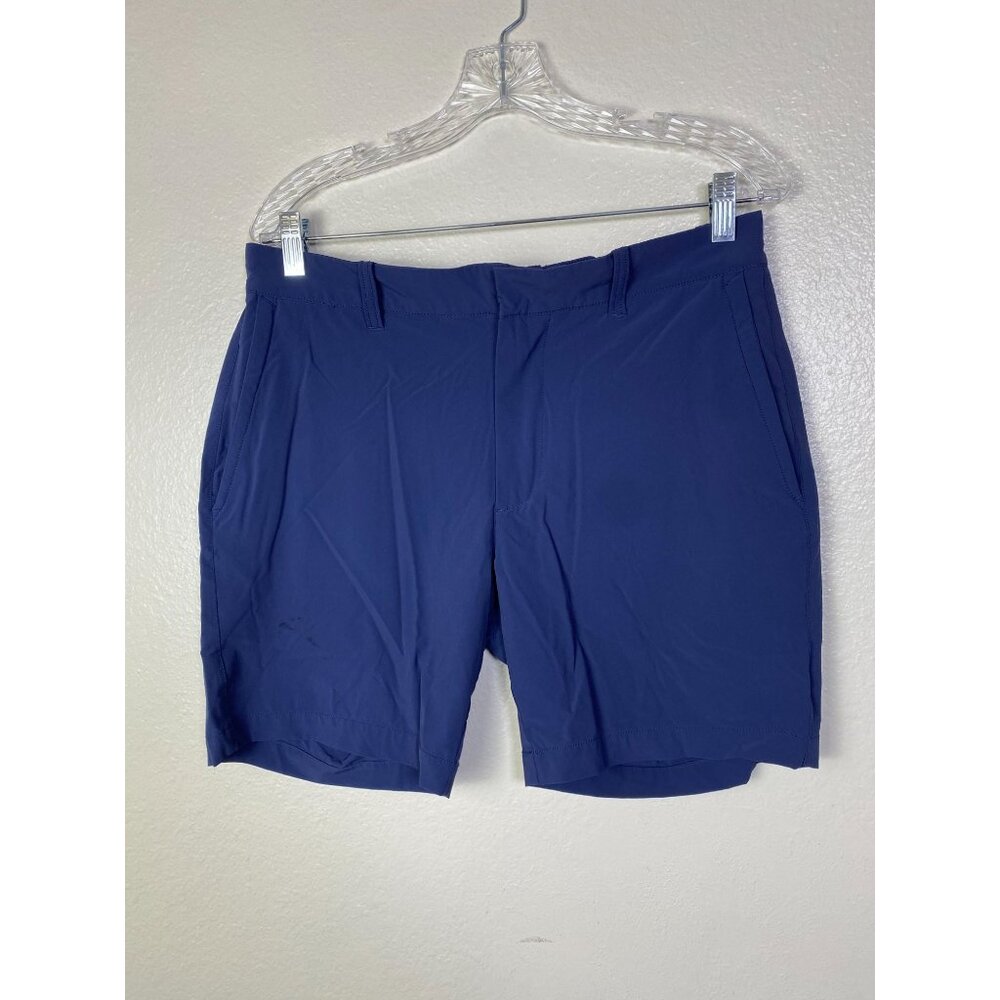 Peter Manning NY Mens Blue Shorts Size 32 Golf Performance Chino Stretch Preppy